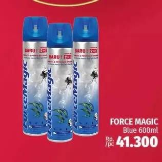 Promo Harga FORCE MAGIC Insektisida Spray Blue 600 ml - LotteMart