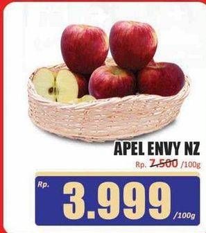 Promo Harga Apel Envy NZ per 100 gr - Hari Hari