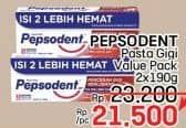 Promo Harga Pepsodent Pasta Gigi Pencegah Gigi Berlubang 190 gr - LotteMart