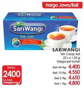 Promo Harga Sariwangi Teh Asli per 25 pcs 1 gr - LotteMart