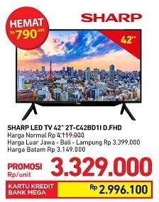 Promo Harga SHARP 2T-C42BD1i | LED TV 42"  - Carrefour