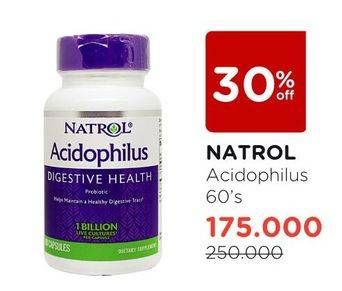 Promo Harga NATROL Acidophilus Probiotic 60 pcs - Watsons