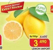 Promo Harga Lemon Import per 100 gr - Superindo