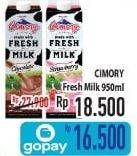 Promo Harga CIMORY Fresh Milk Chocolate, Strawberry 950 ml - Hypermart