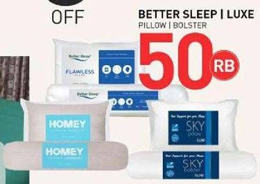 Promo Harga Better Sleep/Luxe Pillow & Bolster  - Carrefour