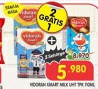 Promo Harga Vidoran Xmart UHT All Variants 115 ml - Superindo
