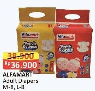 Promo Harga Alfamart Adult Diapers L8, M8 8 pcs - Alfamart