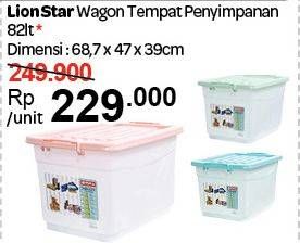 Promo Harga LION STAR Wagon Container VC-18 (82ltr) 82 ltr - Carrefour