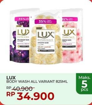 Promo Harga LUX Botanicals Body Wash All Variants 825 ml - Yogya