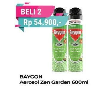 Promo Harga Baygon Insektisida Spray Zen Garden 600 ml - TIP TOP