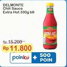 Promo Harga Del Monte Sauce Extra Hot Chilli 340 ml - Indomaret