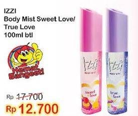 Promo Harga IZZI Body Mist True Love, Sweet Love 100 ml - Indomaret