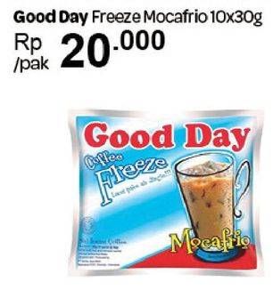Promo Harga Good Day Coffee Freeze per 10 sachet 30 gr - Carrefour