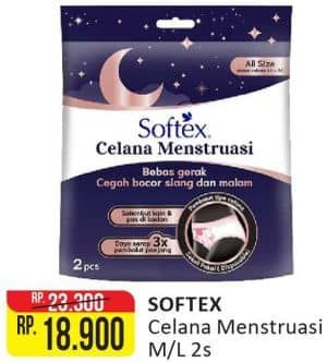 Promo Harga Softex Celana Menstruasi All Size 2 pcs - Alfamart