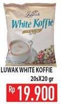 Promo Harga Luwak White Koffie per 20 sachet 20 gr - Hypermart