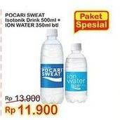 Promo Harga POCARI SWEAT Minuman Isotonik Ion Water, Original 350 ml - Indomaret