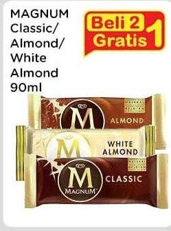 Promo Harga Walls Magnum Almond, Classic, White Almond 90 ml - Indomaret