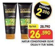 Promo Harga NATUR Conditioner Olive, Aloe Vera 165 ml - Superindo