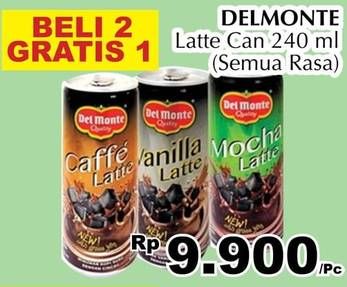 Promo Harga DEL MONTE Latte All Variants 240 ml - Giant