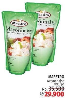 Promo Harga Maestro Mayonnaise Light 1000 gr - LotteMart