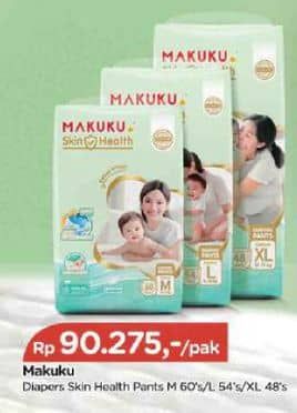 Promo Harga Makuku Skin Health Pants M60, L54, XL48 48 pcs - TIP TOP