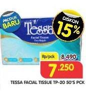 Promo Harga TESSA Facial Tissue TP20 50 pcs - Superindo