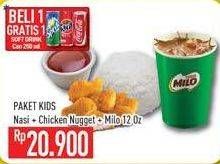 Promo Harga Nasi + Chicken Nugget + Milo  - Hypermart
