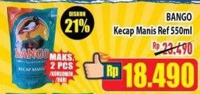 Promo Harga BANGO Kecap Manis 550 ml - Hypermart