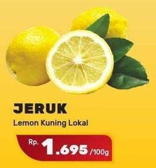 Promo Harga Jeruk Lemon Lokal per 100 gr - Yogya