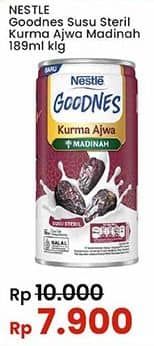 Promo Harga Nestle Goodnes UHT Kurma Ajwa Saudi Arabia 189 ml - Indomaret