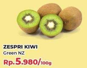 Promo Harga Kiwi Green Zespri per 100 gr - Yogya