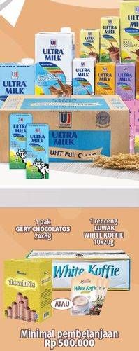 Promo Harga Ultra Milk Susu UHT  - Lotte Grosir