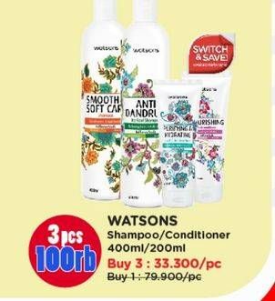 Promo Harga Watsons Shampoo/Conditioner  - Watsons