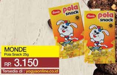 Promo Harga MONDE Pola Snack 25 gr - Yogya