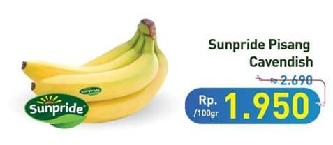 Promo Harga Sunpride Pisang Cavendish per 100 gr - Hypermart