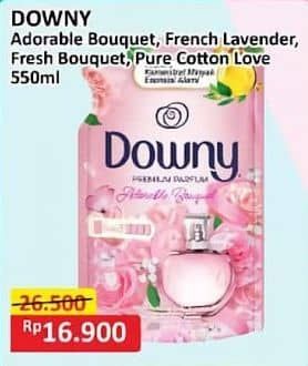 Promo Harga Downy Premium Parfum Adorable Bouquet, French Lavender, Fresh Bouquet, Pure Cotton Love 550 ml - Alfamart