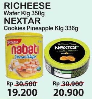 Promo Harga NABATI Nextar Cookies Nastar Pineapple Jam 336 gr - Alfamart