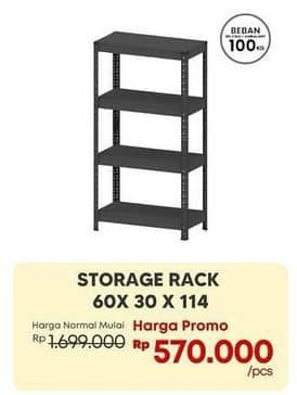 Promo Harga Trans Living Storage Rack 60 X 30 X 114 Cm  - Carrefour