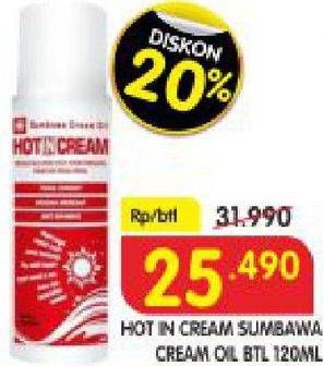 Promo Harga HOT IN Cream Nyeri Otot Sumbawa Cream Oil 120 ml - Superindo