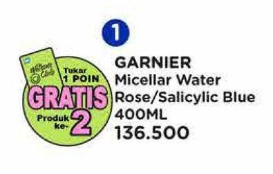 Promo Harga Garnier Micellar Water Rose, Salicylic BHA 400 ml - Watsons