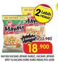 Promo Harga Mayasi Peanut Kacang Jepang Garlic, Spicy, Chili 65 gr - Superindo