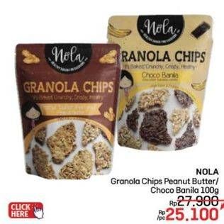 Promo Harga Nola Granola Peanut Butter, Choco Banila 100 gr - LotteMart