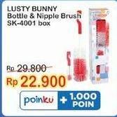 Promo Harga LUSTY BUNNY Bottle & Nipple Brush SK-4001  - Indomaret
