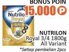 Promo Harga NUTRILON Royal 3/4 1800 g All Variant  - Alfamidi