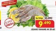 Promo Harga Udang Vanamae AK55-60 100 gr - Superindo