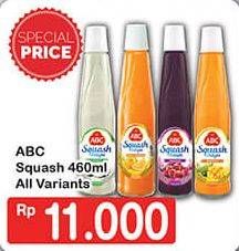 Promo Harga ABC Syrup Squash Delight All Variants 460 ml - Hypermart