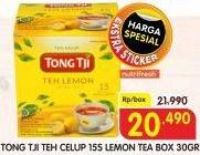 Promo Harga Tong Tji Teh Celup Lemon 15 pcs - Superindo
