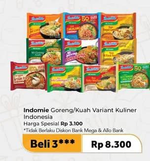 Promo Harga Indomie Mie Goreng/Kuah Kuliner Indonesia  - Carrefour