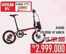 Promo Harga AVAND Folding Bike 16 RE-ARM IX  - Hypermart