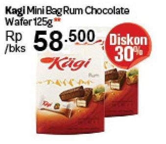 Promo Harga KAGI Mini Bag Rum Chocolate Wafer 125 gr - Carrefour